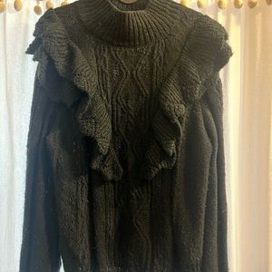 Anthropologie Maeve ruffled sweater. Size XL, great condition.